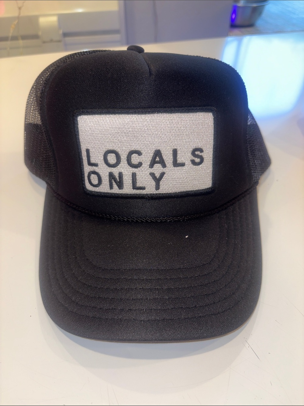 Locals Only Black Trucker Hat